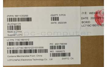 Lenovo 5M11C53293 MECH_ASM GRP KBD BZL,SWS,WW,DB,CHY