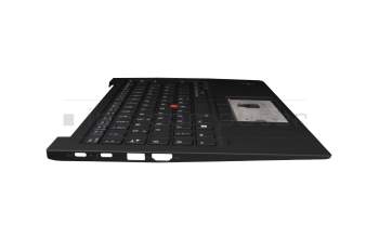 5M11C53348 original Lenovo keyboard incl. topcase DE (german) black/black with backlight and mouse-stick