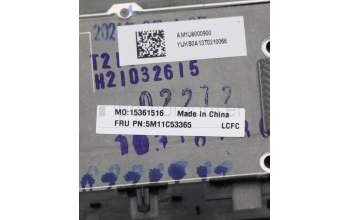 Lenovo 5M11C53365 MECH_ASM GRP KBD BZL,SWS,WW,DB,SUN