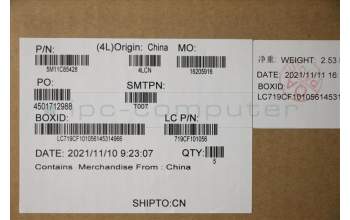 Lenovo 5M11C85428 MECH_ASM KBD W/C GER BKLT(SUN) UKWWBK