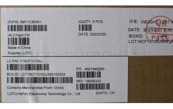 Lenovo 5M11C85461 MECH_ASM KBD W/C LA SPA BKLT(CHY) UKWWBK