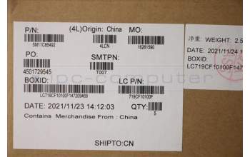 Lenovo 5M11C85492 C-Cover with keyboard, Swedish/Finnish, Black, Backlight, WWAN, UK