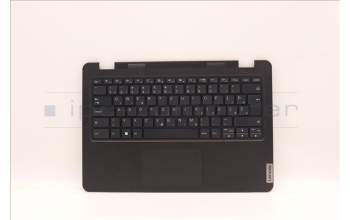 Lenovo 5M11C87699 C-Cover with keyboard, Slovenian, Black, UK