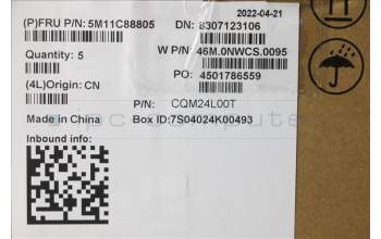 Lenovo 5M11C88805 C-Cover with keyboard,Slovenian,Black,Backlight