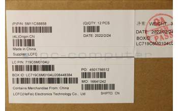 Lenovo 5M11C88858 MECH_ASM KBD SPA BKLT (CHI) BLK