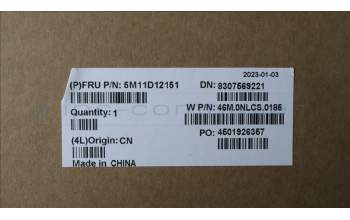 Lenovo 5M11D12151 MECH_ASM WW C-Cvr+EST KB ASM,CHY