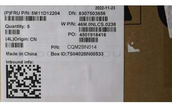 Lenovo 5M11D12204 MECH_ASM WW C-Cvr+LA SPA KB ASM,LTN