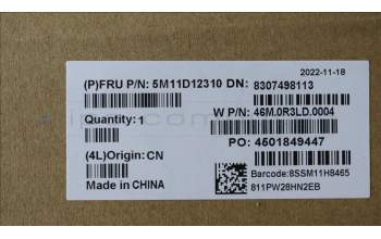 Lenovo 5M11D12310 Lenovo LCD Module, 16\", WUXGA, Non-Touch, Anti-Glare, IPS, 300nit, Colour Calibration, w/FHD Hybrid(RGB+IR) Camera