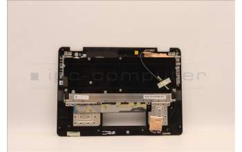 Lenovo 5M11F25601 C-Cover with keyboard, US English Euro, Black, WLAN, US