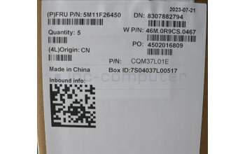 Lenovo 5M11F26450 C-Cover with keyboard,US English Euro,Black,WWAN,WLAN