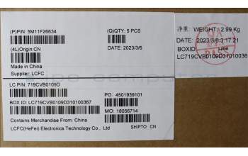 Lenovo 5M11F26634 MECH_ASM KBw/Ccvr FRA BKLT-CHY FP UK BK