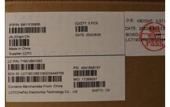 Lenovo 5M11F26666 MECH_ASM KBw/Ccvr ENG BKLT-SRX FP US BK