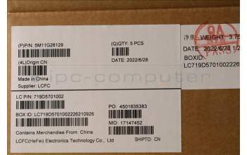 Lenovo 5M11G26129 MECH_ASM KB w/Ccv ENG TSG US SR