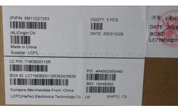 Lenovo 5M11G27253 MECH_ASM KBD C-Cov HUN BKLT Chicon BK