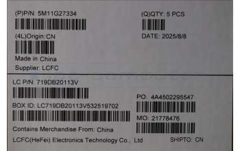 Lenovo 5M11G27334 MECH_ASM KB CCov POR BKLT Transi BK