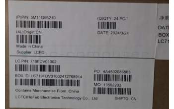 Lenovo 5M11G56210 CS23 3+2bCP, Glass, Elan PCB, Gray, Non-NFC, SOVP&MP, Transimage