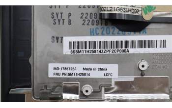 Lenovo 5M11H25814 MECH_ASM KB CCov ARA BKLT Chicon WW BK
