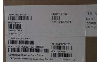 Lenovo 5M11H25911 MECH_ASM KB CCov GRE BKLT Chicon WW BK