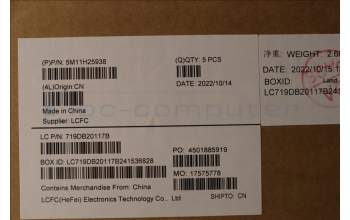 Lenovo 5M11H25938 MECH_ASM KB CCov IND ENG BKLT Chic WW BK