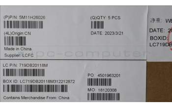 Lenovo 5M11H26026 MECH_ASM KB CCov SWE/FIN BKLT Chic WW BK