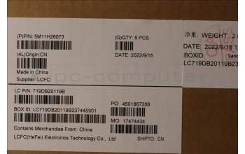 Lenovo 5M11H26073 MECH_ASM KBD C-Cov UKE BKLT Chicon WW BK