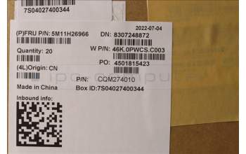 Lenovo 5M11H26966 MECH_ASM FRU C COV,YOGA WFC BK Fenrir