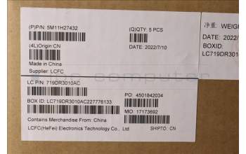 Lenovo 5M11H27432 MECH_ASM KBD Cc JPN BKLT(CHY) JP BK