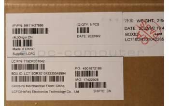 Lenovo 5M11H27686 MECH_ASM KBD Cc HBW BKLT(CHY) US WWBK