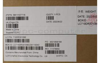 Lenovo 5M11H27718 MECH_ASM KBD Cc NOR BKLT(CHY) UK WWBK