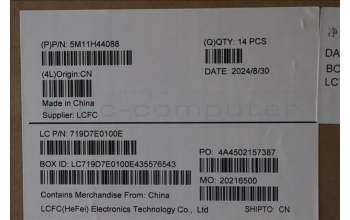 Lenovo 5M11H44088 Lenovo LCD Module,14\",WUXGA,Non-Touch,Anti-Glare,IPS,400nit,100%SRGB,W/FHD&IR HybridCamera