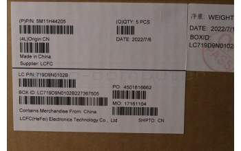Lenovo 5M11H44205 MECH_ASM GRP KBD BZL,BUL,WW,DB,CHY
