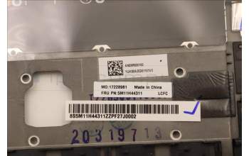 Lenovo 5M11H44311 MECH_ASM GRP KBD BZL,IND ENG,WL,DB,SUN