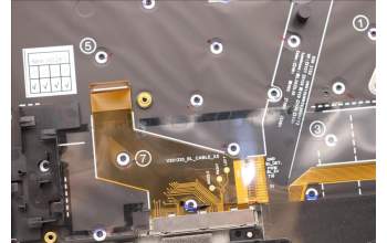 Lenovo 5M11H44332 MECH_ASM GRP KBD BZL,SPA,WL,DB,SUN