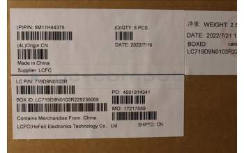 Lenovo 5M11H44375 MECH_ASM GRP KBD BZL,HBW,WW,DB,SUN