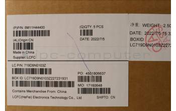 Lenovo 5M11H44400 MECH_ASM GRP KBD BZL,NOR,WW,DB,SUN