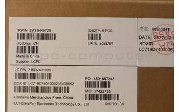 Lenovo 5M11H45729 MECH_ASM KBD BZL,WL,GY,CHY,ARA