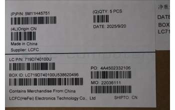 Lenovo 5M11H45751 MECH_ASM KBD BZL,WL,GY,CHY,KOR