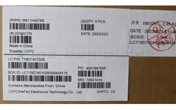 Lenovo 5M11H45765 MECH_ASM KBD BZL,WW,GY,CHY,BRL