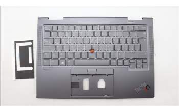 Lenovo 5M11H45821 C-Cover with keyboard, Turkish, Storm Grey, WLAN, UK
