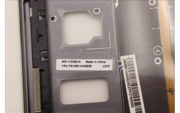 Lenovo 5M11H45829 MECH_ASM KBD BZL,WL,GY,SRX,IND ENG