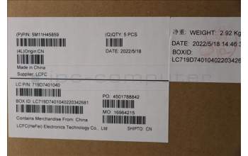 Lenovo 5M11H45859 MECH_ASM KBD BZL,WW,GY,SRX,UKE