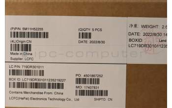 Lenovo 5M11H52255 MECH_ASM KBD Cc UKE BKLT(CHY) UK WWBK