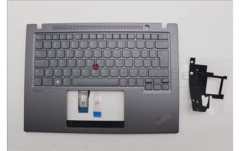 Lenovo 5M11H52437 C-Cover with keyboard, Portuguese, Grey, Backlight, UK