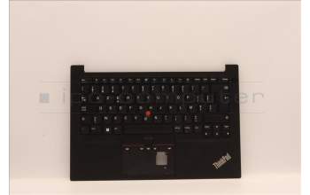 Lenovo 5M11H58713 C-Cover with keyboard, Belgian, Black