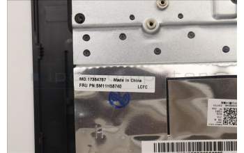 Lenovo 5M11H58740 MECH_ASM KBD CCvr NOR(PMX)UK BK