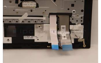 Lenovo 5M11H58824 C-Cover with keyboard, Spanish, Black, Fingerprint