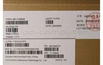 Lenovo 5M11H59028 MECH_ASM KBD CCvr BEL BKL(PMX)FPR UK BK