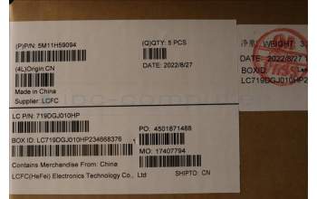 Lenovo 5M11H59094 MECH_ASM KBD CCvr JPN BKL(PMX)FPR JP BK