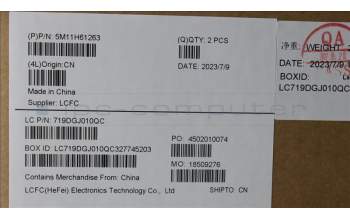 Lenovo 5M11H61263 MECH_ASM KBD CCvr LA SPA BKL(SRX)UK SR