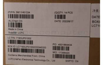 Lenovo 5M11H61334 MECH_ASM FRU CCOVER_ASSY/TP/Mylar/SCREW